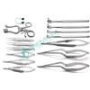15 Pcs Eye Ophthalmic Scissors Retractors Forceps Speculum Instruments