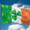 Irish Shamrock Flag (Ireland, Eire, St. Patrick's Day) - 110den