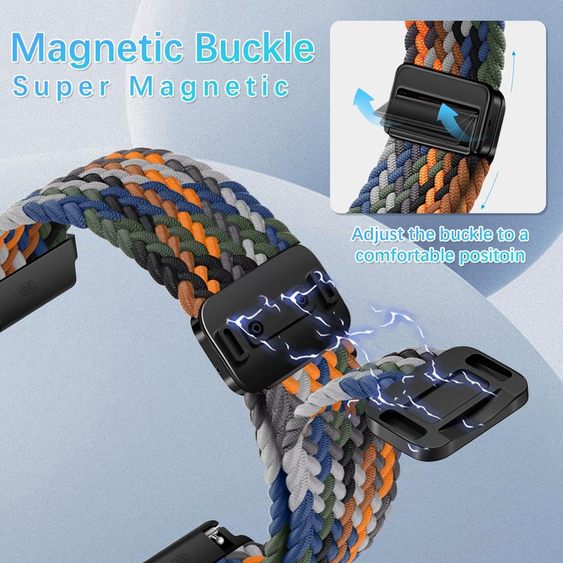 RanBluu 20 mm 22 mm Nylon Strap, Braided Replacement Strap,
