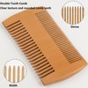 Beard Comb & Beard Brush Set, Beard Brush with Boar