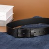 maikun Mens Belts for Jeans,Black Leather Belt Men for Dress