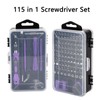 115 in 1 Screwdriver Set Magnetic Accuracy Multifunctional Bits Electronics