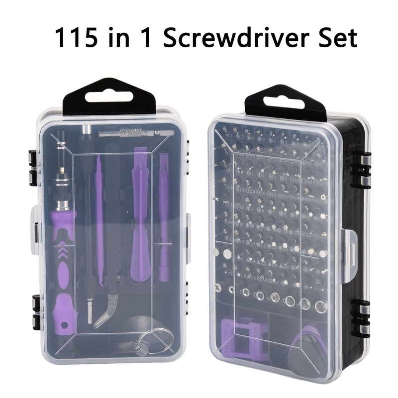 115 in 1 Screwdriver Set Magnetic Accuracy Multifunctional Bits Electronics
