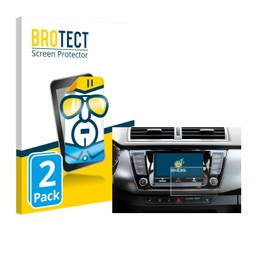 BROTECT Screen Protectors for Skoda Fabia 3 Combi 6.5 Inch Ultra Clear Pack of 2