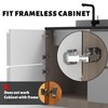 BESTEEL 80 Pack Hidden Hinges Soft Close Surface Mount Kitchen