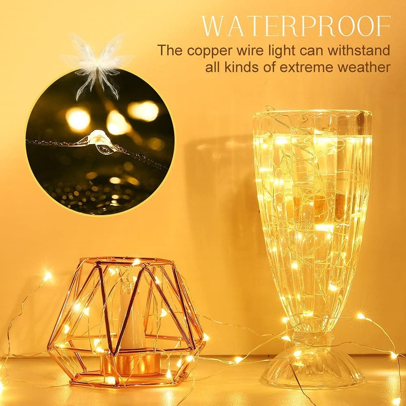 Dumcuw Bottle Lights, 20 LED Fairy Lights Battery Operated USB