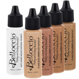 Belloccio Medium Color Shades Airbrush Makeup Foundation Set