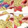 TRAVELISIMO Scratch Off Map of United States, 12x17 Inch Travel