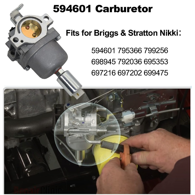 594601 Carburetor Replacement for 19 Hp Carburetors, for Craftsman Riding