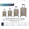 HYPER VENTURE Washable Luggage Cover - Fashion Suitcase Protector Fits