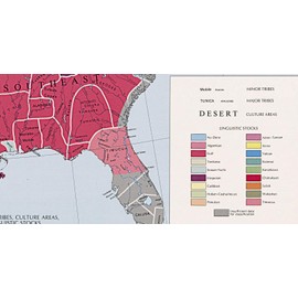 Riley Creative Solutions  US Map of Indian Tribes, 1967 Cultures & Languages Native American History Art Poster (3 Sizes) (16"x22")
