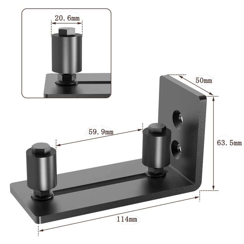 Signstek Barn Door Floor Guide Roller Door Guides Adjustable Wall