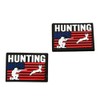 American Flag Hunting Shoe Charms, Deer Hunter Design, 2-Pack