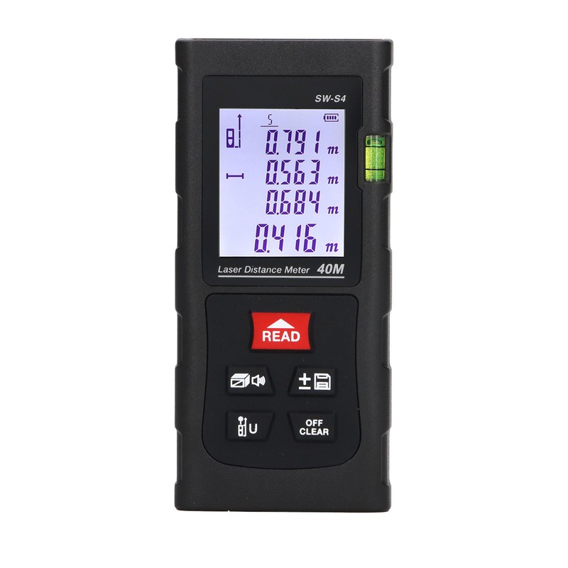 Laser Measure Distance Meter 40m Digital Display Tool for Construction