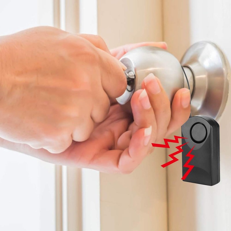 Portable Wireless Touch Sensor Anti-Theft Security Alarm Loud Door Knob
