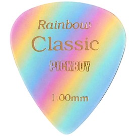 Pickboy Vintage Pick, Rainbow, Cellulose, 1.00mm, 10 picks