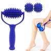Massage Balls, Massage Roller, Hedgehog Ball, Massage Roller with Handle,