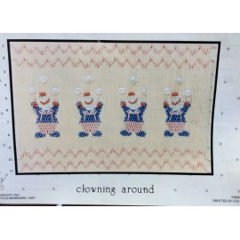 LITTLE MEMORIES SMOCKING PLATE #009 CLOWNING AROUND