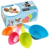 HINMAY Pet Food Scoops Plastic Measuring Cups Set for Dog
