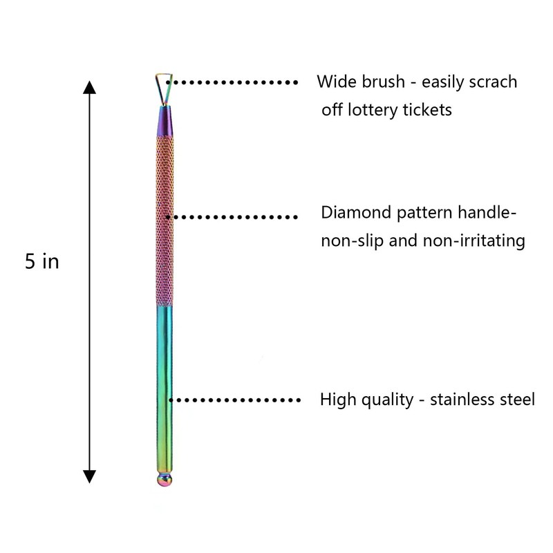 3PCS Lottery Ticket Scratcher Tools, Metal Scratch Off Cards Tool