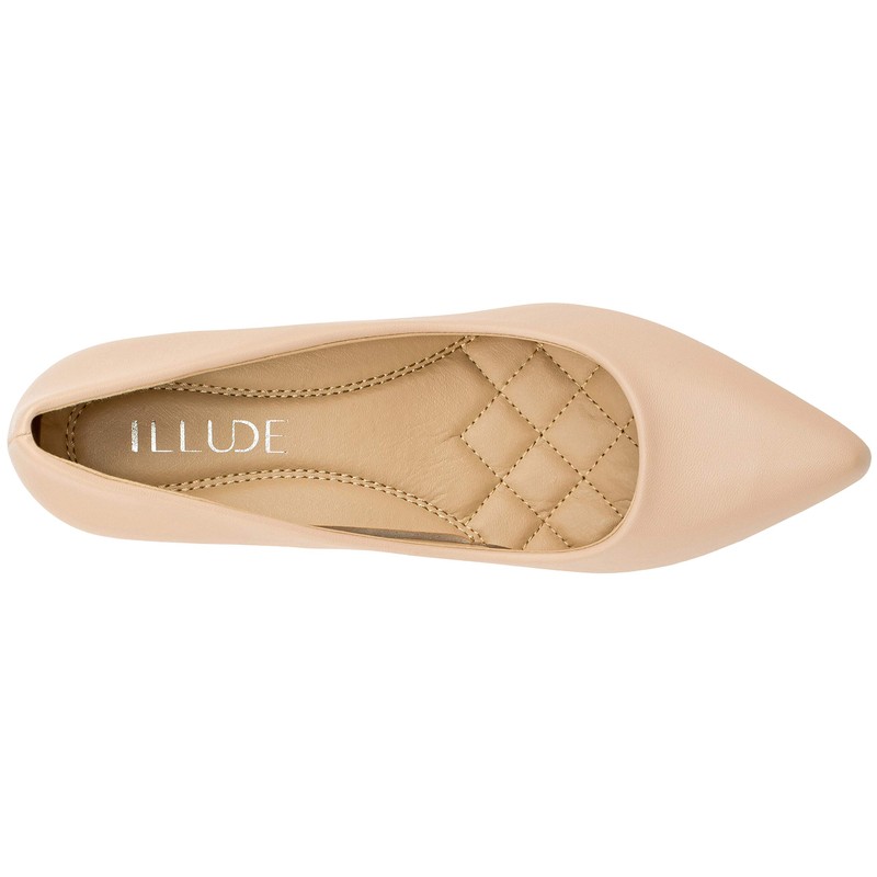 ILLUDE Classic Pointed Toe Pumps – Comfortable Low Stiletto Heel