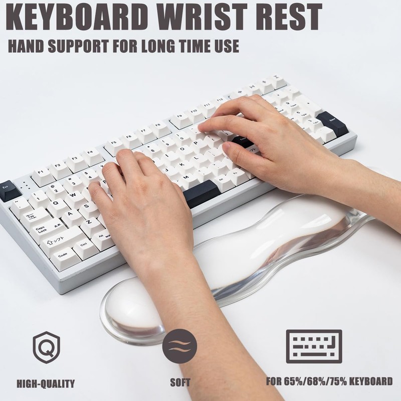 Ergonomic Silicone Gel Keyboard and Mouse Wrist Rest Set –