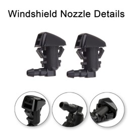 Front Windshield Washer Nozzle Kit Wiper Spray Nozzles for 2011 2012 2013 2014 2015 2016 Ford F250 F350 F450 F550 Super Duty Replaces OE BC3Z-17603-A BC3Z17603A