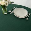 maxmill Round Linen Looking Textured Tablecloth Spill-Proof Wrinkle Free Soft