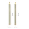 CozierGlow Flameless Taper Candles Flickering with Remote and Timer, 3D