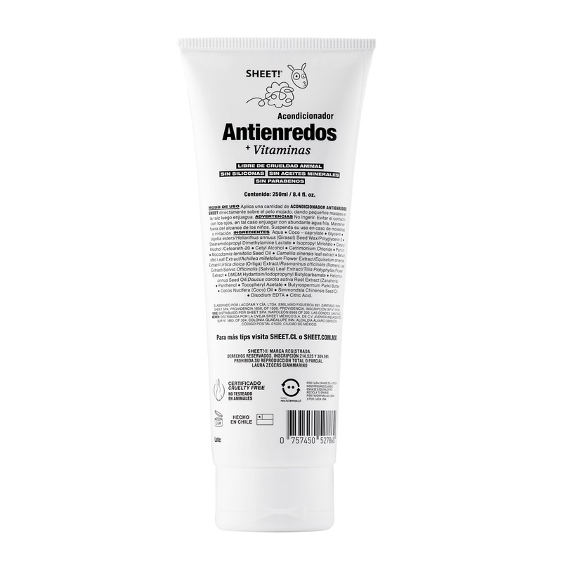 SHEET - Acondicionador fortalecedor de ProVitamina B5-250 ml