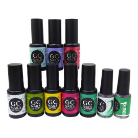GC Nails Lote De 8 Piezas Gel De 1 Paso + Regalo A Elegir , Gc Nails