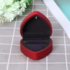 DELALO Elegant Ring Box with Velvet Lining and LED Lighting