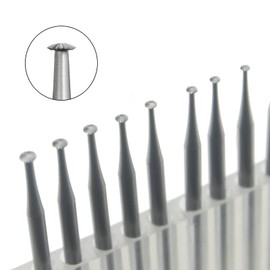 Luo ke 12 Pcs Knife Edge Cut Lentil Burs, 3/32'' Shank Channel Setting Cutting Burs for Jewelry Engraving, Arts Making (007-023)