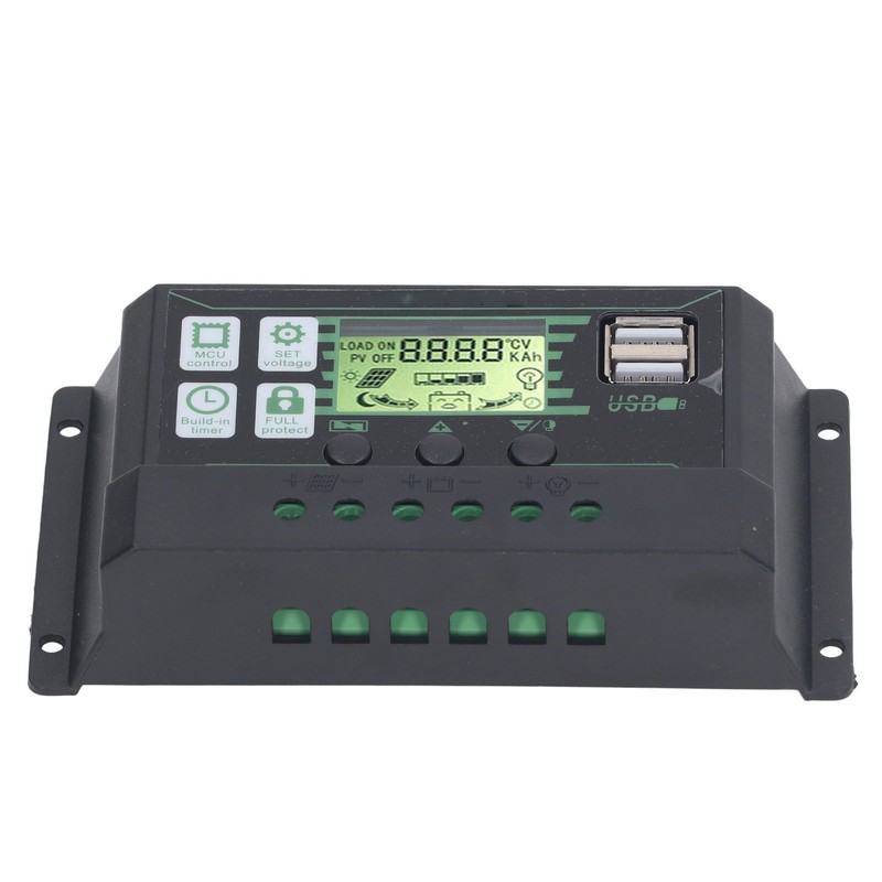 PWM Solar Charge Controller Regulator LCD Display for OPEN AGM