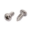 sourcingmap M4x10mm 304 Stainless Steel Phillips Round Pan Head Self