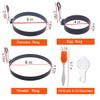 Stainless Steel Egg Cooker Set - 8" Omelette Ring, 6"