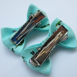 Chenkou Craft 50pcs/25pairs Puppy Yorkie Dog Hair Bows with Clips Pet Grooming Products Mix Colors Varies Patterns Pet Hair Bows Dog Accessories