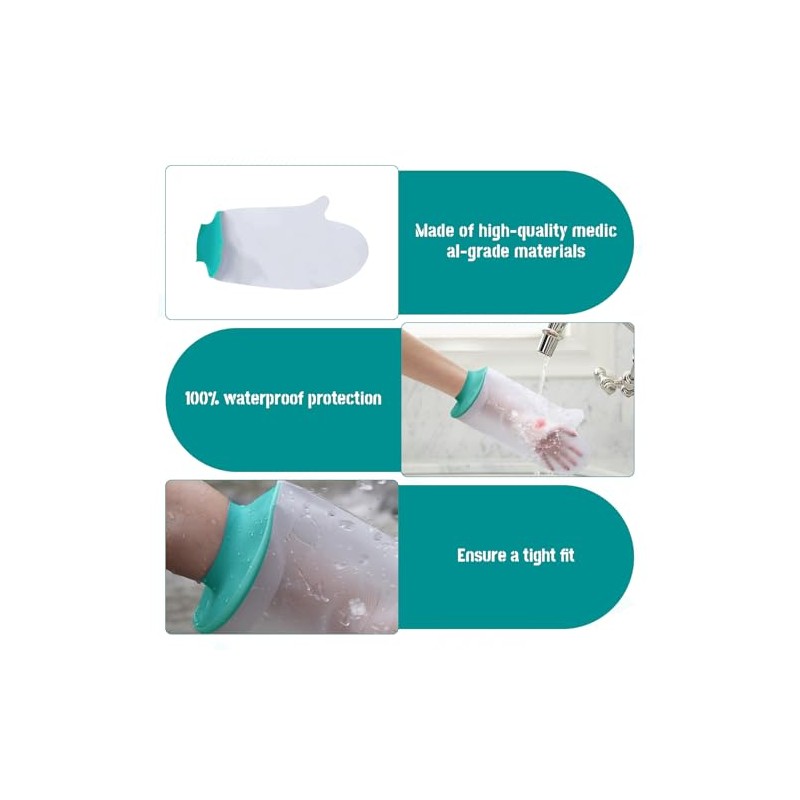 Waterproof Hand Cast Cover for Shower,Soft Comfortable Waterproof Cast Cover,Waterproof