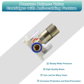 Digital Display Shower Valve Shower Valve Single Way Shower Diverter Valve Shower Mixing Valve Can Use All the Time Brushed Gold