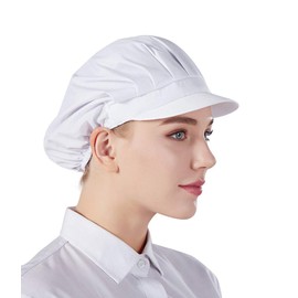 Nanxson 3pcs Unisex Chef Hat Elastic Chef Cap Kitchen Baking Cooking Hat for Men Women with Brim CF9035
