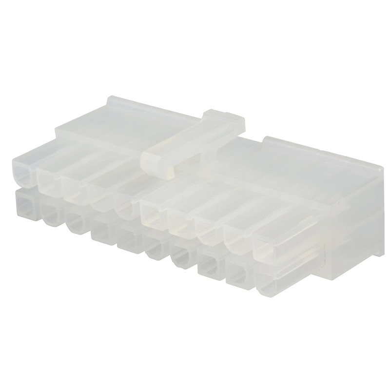 Molex (20 Circuits) Receptacle and Plug Housing w/ Terminals18-24 AWG