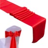 Satin Table Runner,27*270cm Long Smooth bright silk fabric party table