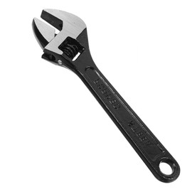 OSALADI 6 Inch Adjustable Wrench, Heavy Duty Spanner Professional Shifter Spanner Black Oxide Wrench Wide Jaw Designs for Home Garage Workshop