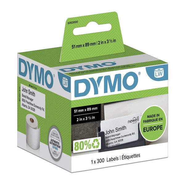 Dymo 4Xl Labels Appointment Name Badge 51X89Mm [For Labelwriter 4Xl] Ref S0929100 [300 Labels] by Sanford Ecriture