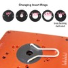 O'SKOOL Precision Aluminum Router Table Insert Plate, Router Templates With