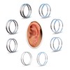 5mm Silver Cartilage Nose Helix Tragus Mini Huggie Hoop Earrings
