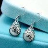 KEETEEN "Wishing Tree"925 Sterling Silver Teardrop Filigree Dangle Earrings for