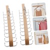 Outanaya 2pcs Space Saving Non Slip Wood Hanger for Closet