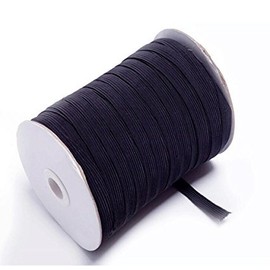 Braided Elastic 3/8'' Wide 144 Yards-Black