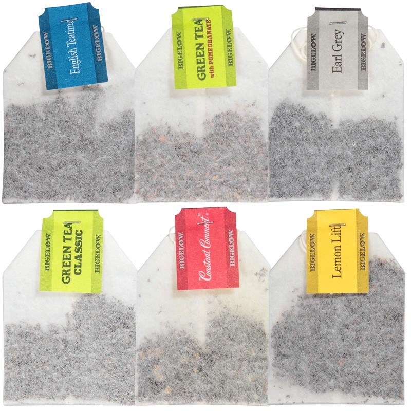 Bigelow Assorted Tea Packs, Six Flavors, 28/box, 168/carton